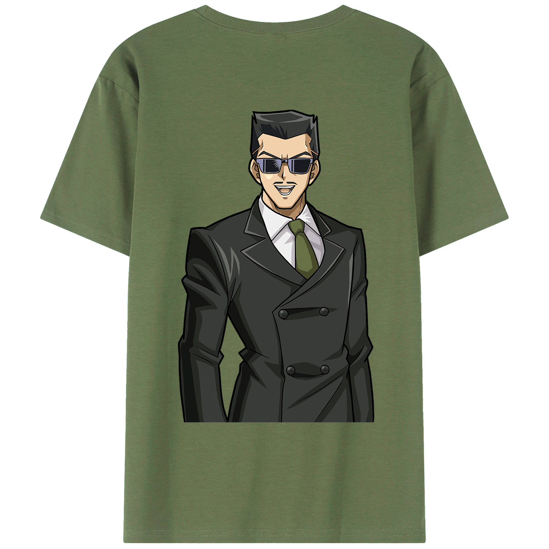 （画像用） 遊☆戯☆王 Yu-Gi-Oh! 綿100％ メンズ半袖Tシャツ（バックプリント） 通気性
